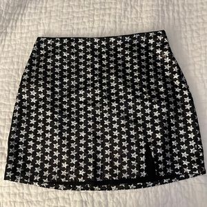 Sequin mini skirt
